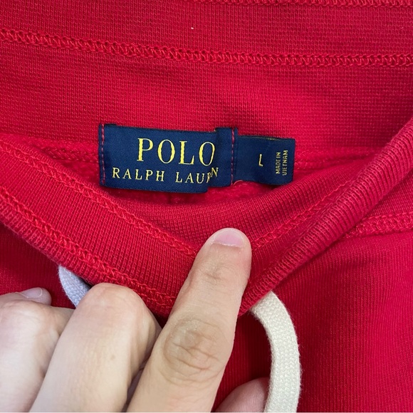 Polo Ralph Lauren Men’s Red Fleece Athletic Pants L - Picture 4 of 12